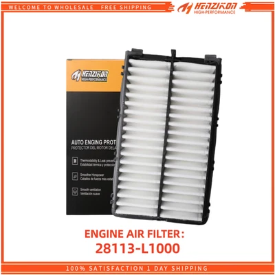 Filtro de aire del motor 28113-L1000 para modelos 2020-2025 Hyundai 21-25 Kia 1,6 L 2,5 L Foto 1 de 4