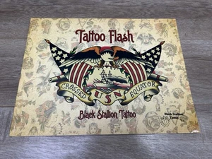 Rare Black Stallion Traditional Tattoo Flash Book - Picture 1 of 24