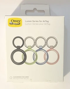 Otterbox Lumen Series Case For Apple AirTag Pack Of 4x Black Green Blue Pink - Picture 1 of 3