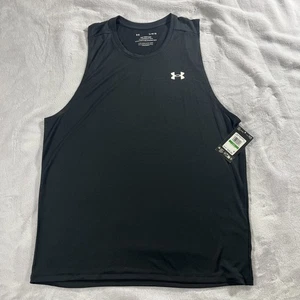 Under Armour Men’s Tech Muscle Tank Top Black Large - NWT - Picture 1 of 7