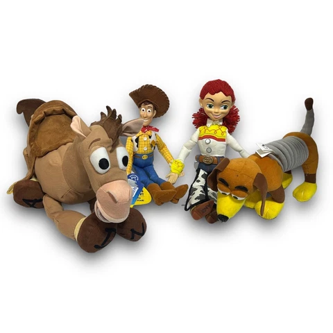 Toy Story Woody Bullseye Slinky Jessie Toy Lot of 4 Cover
