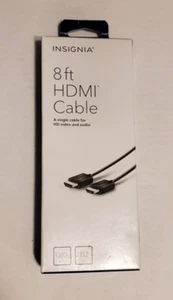 Insignia~Cavo HDMI 8'~1080P Cavo singolo nero per video e suoni HD - Foto 1 di 3