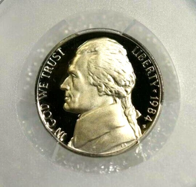 1984 S PCSG PR69DCAM  5c JEFFERSON NICKEL   PR69D CAM BU - Image 1 of 4