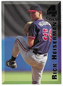 1994 Classic 4 GOLD Baseball Card Creighton Blue Jays #171 Rick Heiserman