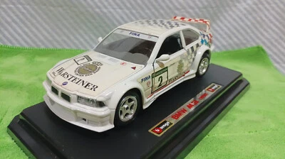 burago  1/24  bmw  m3  warsteiner con basetta originale  1993 - Immagine 1 di 4