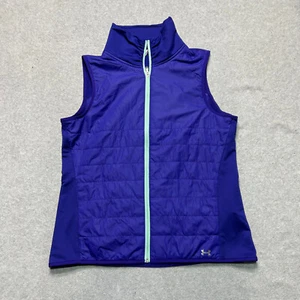 Under Armour Golf Vest Jacket Womens Large Purple Performance Stretch Casual - Picture 1 of 9