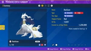 🌟6 IVs Shiny Reshiram | Pokemon Scarlet & Violet🌟 - Picture 1 of 4