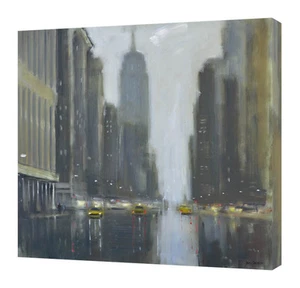 Jon Barker - Early Commute 5th Avenue - Canvas Print Wall Art 2 sizes available - Picture 1 of 1