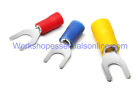 Fork Crimp Terminals Red 0.5-1.5mm², Blue1.5-2.5mm², Yellow4-6mm² Slot 3.2-6.4mm
