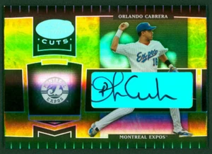 2004 Leaf Certified Cuts Marble Gold ORLANDO CABRERA #119 Auto Rare Expos SP /25 - Picture 1 of 2