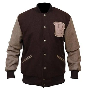 Hotline Miami Appealing Flight/Bomber Woolen Brown Jacket, All Sizes, Fast Ship - Picture 1 of 5