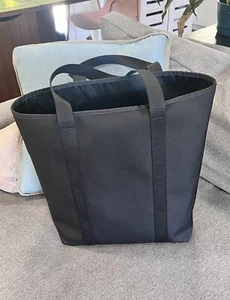 Celine Vertical Cabas Tote Bag Black Canvas w/Wallet $1350 MSRP - Picture 1 of 8
