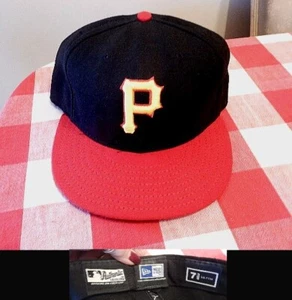Pittsburgh Pirates PIT MLB Authentic New Era 59FIFTY Fitted Baseball Cap - BL/Red - Bild 1 von 1