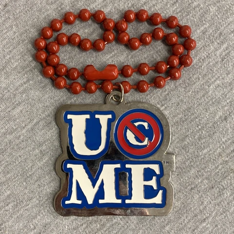 John Cena U Can't See Me WWE Pendant 18" Necklace WWF Wrestling Drop Chain 2011 Cover