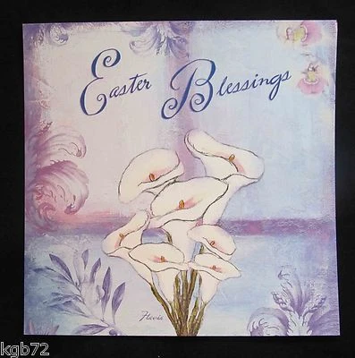 Leanin Tree Easter Greeting Card Flowers Floral Purple White Multi Color E28 - Image 1 of 2