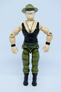 SGT Slaughter C8.5+ incompleto 1985 GI JOE de colección DC - Imagen 1 de 2