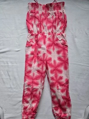 全新带标签 Janie And Jack 粉色白色连体连身裤 ~ 8 — 第 1/4 张图片