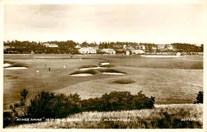 HOYO 18, CAMPO DE GOLF, RPPC, GLENEAGLES, ESCOCIA, REINO UNIDO, POSTAL VINTAGE (T902) - Imagen 1 de 2