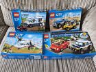 4 lego Blocks city Sets bundle Police Truck Plane 60043 60116 60082 60007 Boxes 