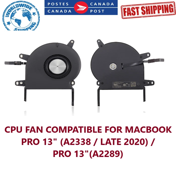 NEW CPU FAN FOR APPLE MACBOOK PRO 13" A2338 / PRO 13" A2289 - Image 1 of 1