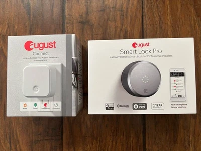 August Smart Lock Pro con puente Connect Wi-Fi - plateado (AUGSL03C02S03) Foto 1 de 2