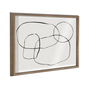 Kate und Laurel Blake 871 moderne Kreise gerahmt bedruckt Glas Wandkunst...... - Bild 1 von 6