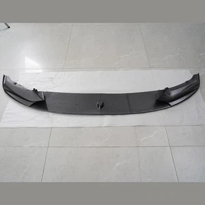 Carbon Black Front Bumper Spoiler Splitter For 2011-16 BMW F10 535i 550i M Sport - Picture 1 of 16