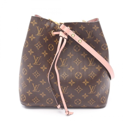 LOUIS VUITTON（LV） Borsa a tracolla Louis Vuitton Neonoe M44022 monogramma tela pelle marrone rosa usata
