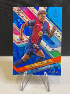 2024-25 Topps Finest UEFA LAMINE YAMAL 039/150 rifrattore blu Raywave SP #99 - Foto 1 di 2