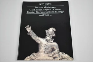 Sotheby's Geneva Russian Works of Art and Faberge Portrait Miniatures Dated 1990 - Bild 1 von 6