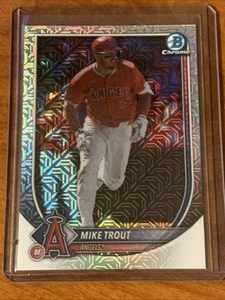 2025 Bowman Mega Mike Trout Bowman Chrome Mojo Refractor Angels - Picture 1 of 2