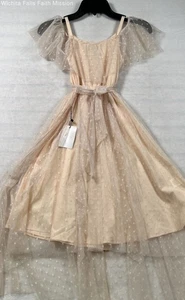 Mia Joy girls dress size 7 peach - Picture 1 of 3