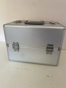 Aluminium Hard Make Up Travel Storage Box Cosmetic Beauty Vanity Case Organiser - Picture 1 of 8