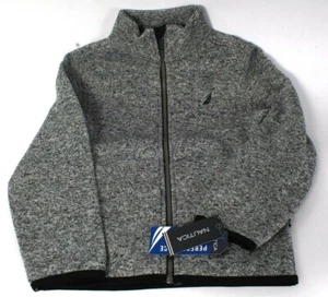 Nautica Performance Nautex Boy's Med 5 Reg Medium Gray Heather Zip Jacket - Picture 1 of 1