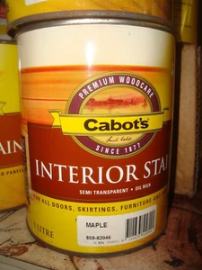 CABOTS 1 LTR Interior Stain " MAPLE" PICK UP ONLY ROOTY HILL 2766 - Picture 1 of 1