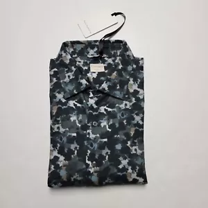 CULTURATA 2XL 18 • 46 Green Blue Beige Abstract Pattern Men's Shirt NWT Italy - Picture 1 of 6