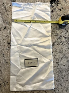 GUCCI Kordelzug Staubbeutel Handtasche Schuhe Aufbewahrung Abdeckung 8" x 17 1/2" - Bild 1 von 2