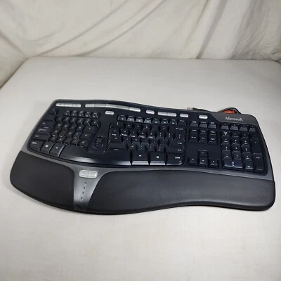 Microsoft Natural Ergonomic Keyboard 4000 v1.0 KU-0462 USB Wired Foto 1 de 4