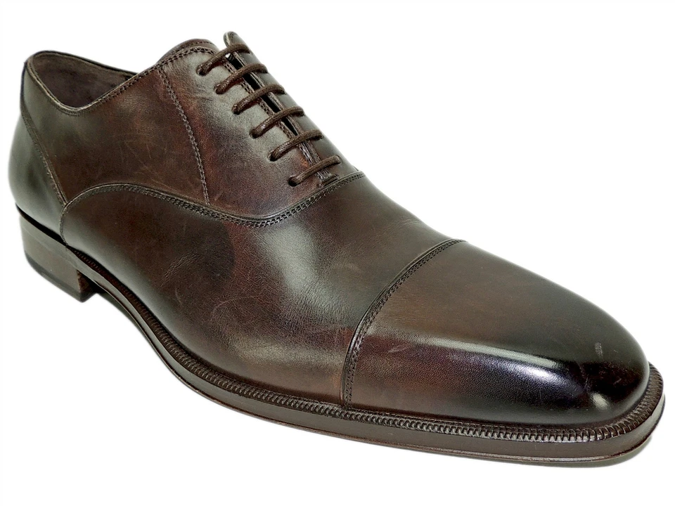 Massimo Emporio Men's Leather Oxfords Brown COLOR Size 13 STYLE 21182-12