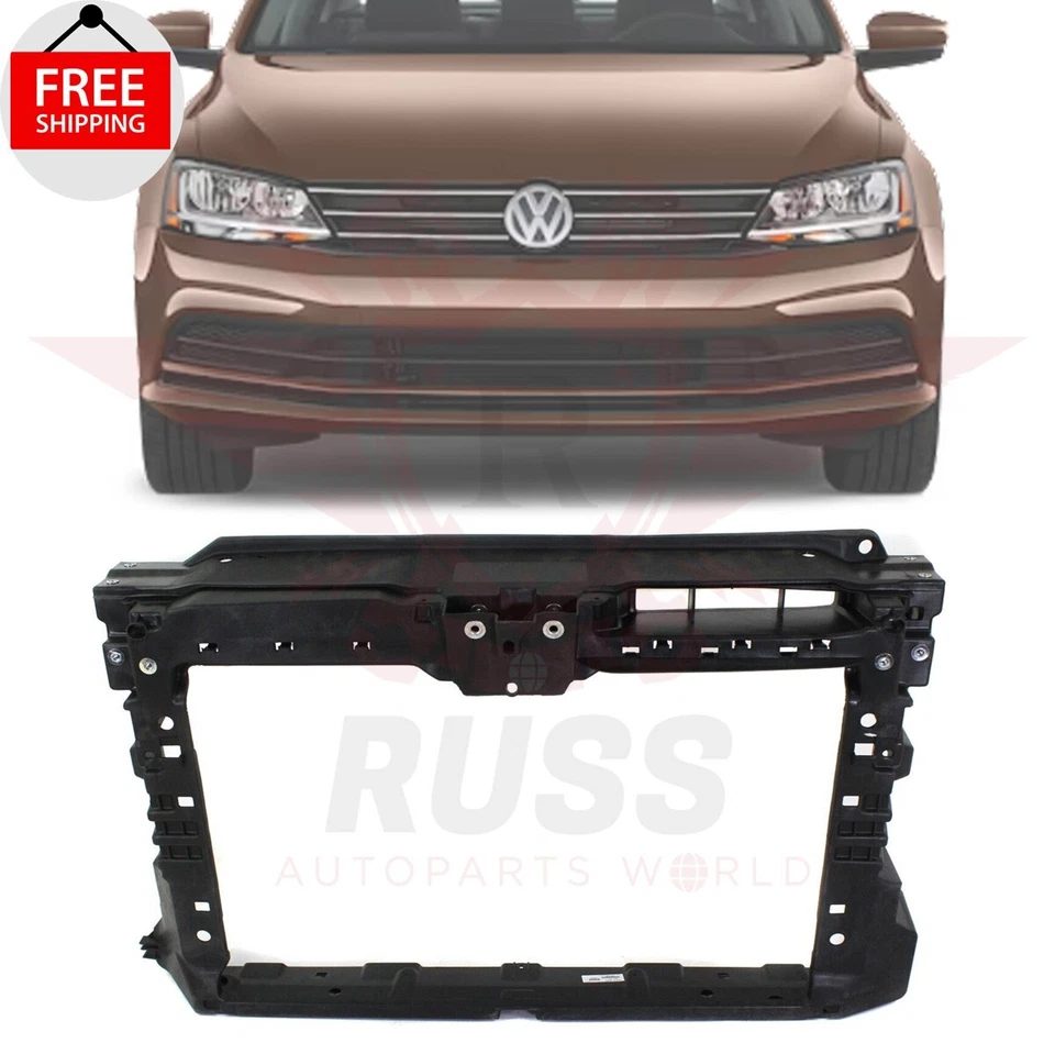 New Radiator Support Assembly Fits 2011-2018 Volkswagen Jetta 4-Door VW1225135 - Image 1 of 4