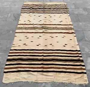 Fulani Blanket,African Blanket,Antique Hand Made Fulani,Wedding Blanket 4x7 ft - Picture 1 of 11