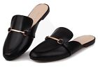MUSSHOE Mules for Women Flats Comfortable Slip on Women Mules Shoes