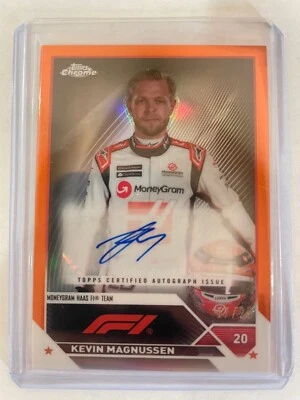 Kevin Magnussen Topps Chrome F1 2023 Auto /25 Near Mint CAC-KM 20 - Image 1 of 2