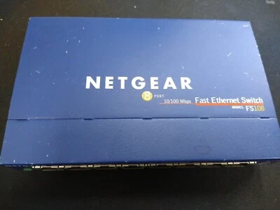 Netgear FS108 v2 ProSafe 10/100 Ethernet Switch 8-port 100 Mbps. - Image 1 of 4