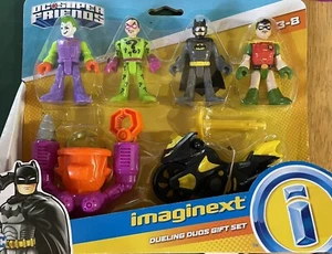 Imaginext DC Super Friends Dueling Duos Figure Set Batman Robin Joker Riddler - Picture 1 of 4