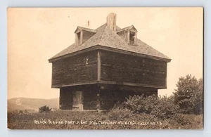 Postcard RPPC Maine Fort Kent ME Block House 1923 Posted Divided Back - Picture 1 of 2