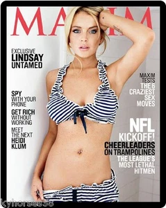 Maxim Sexy Lindsey Lohan Magazinhülle Kühlschrankmagnet   - Bild 1 von 1