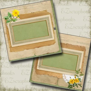 Delicate Doilies - 2 Premade Scrapbook Pages - EZ Layout 5748 - Picture 1 of 2