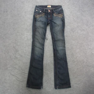 Vintage Antik Denim Jeans Women's 24 Blue Dark Wash Low Rise Boot Cut Jeans - Picture 1 of 12