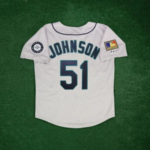 Randy Johnson 1994 Seattle Mariners Men's Road Grey Jersey w/ MLB 125th Patch - Picture 1 of 7
